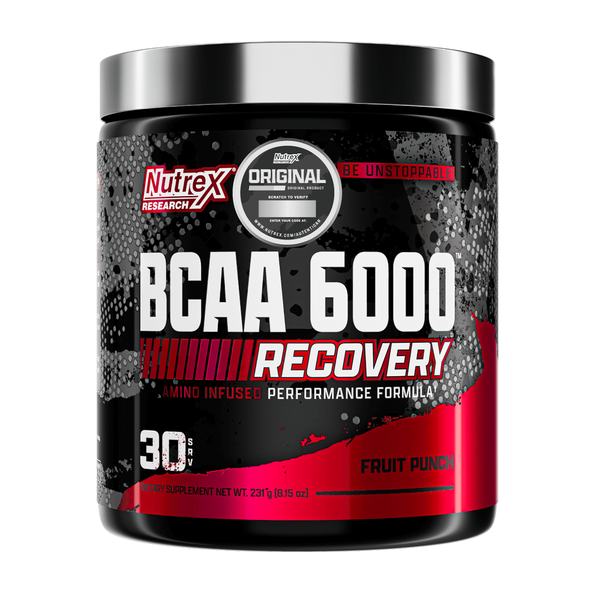 BCAA 6000, Aminoácidos (255 gr) - Original