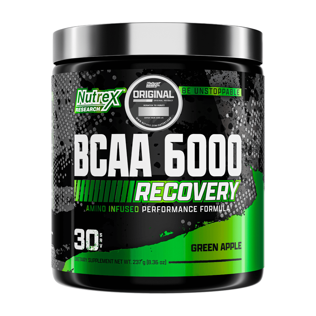 BCAA 6000, Aminoácidos (255 gr) - Original