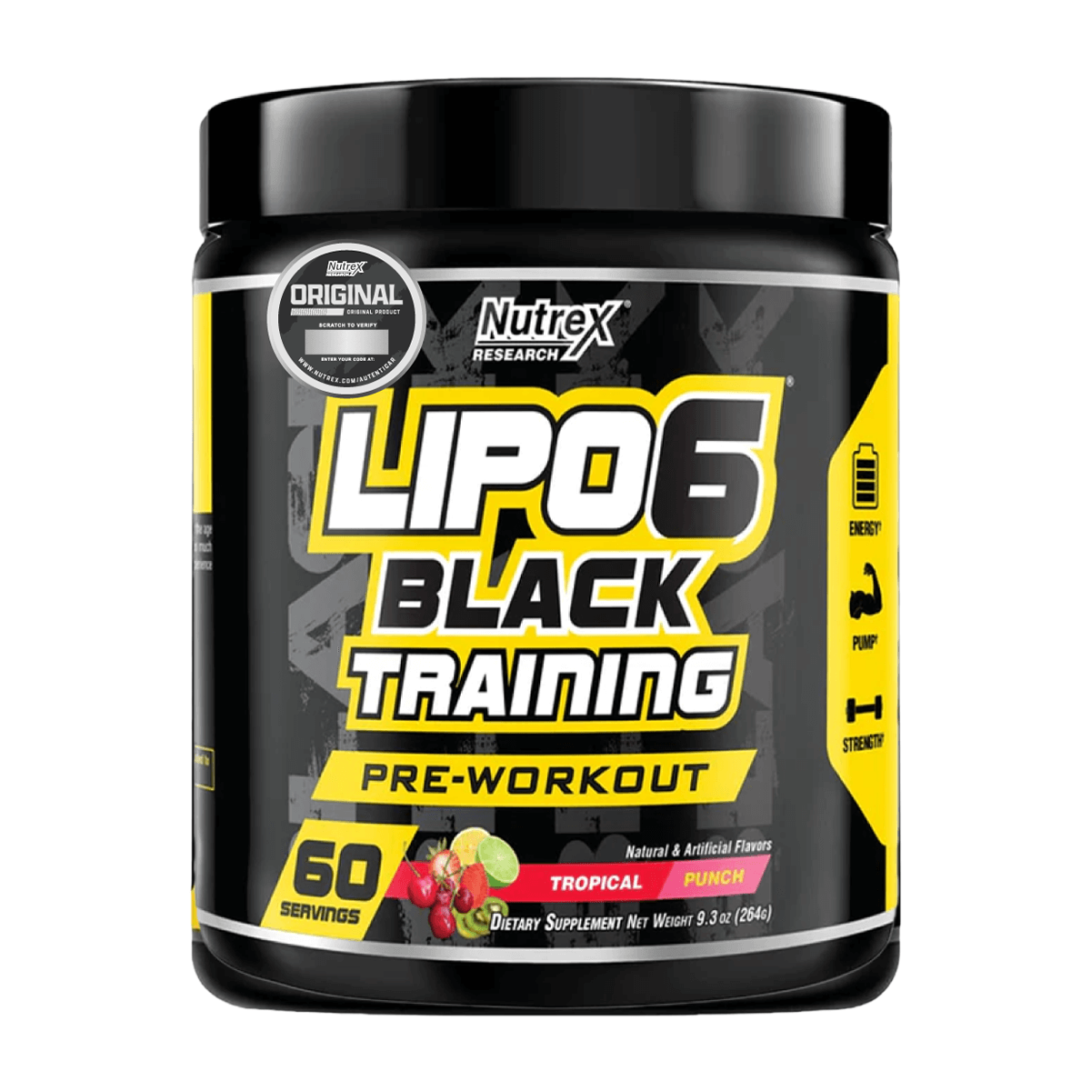 Lipo 6 Black Training, Energía (264 gr) - Original