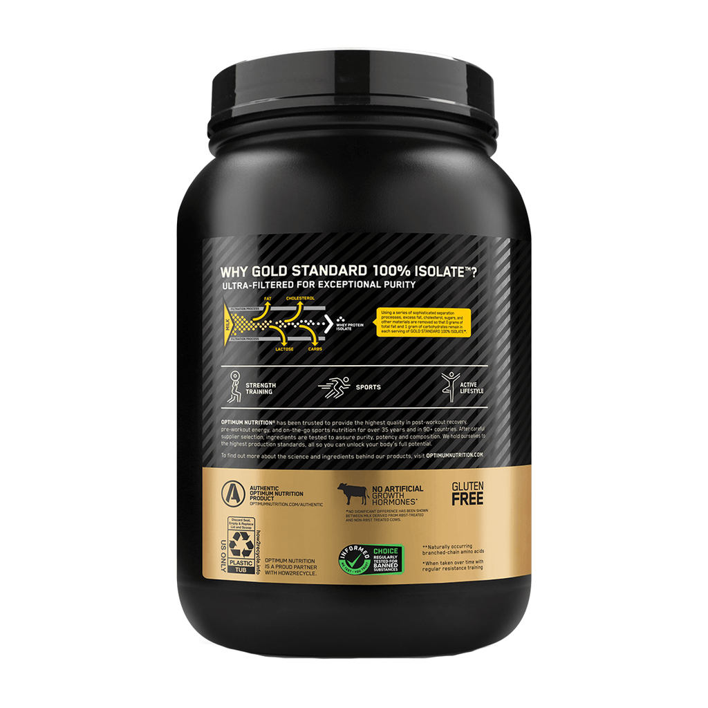 GOLD STANDARD 100% ISOLATE VAINILLA GF - 1.58 LB, ON