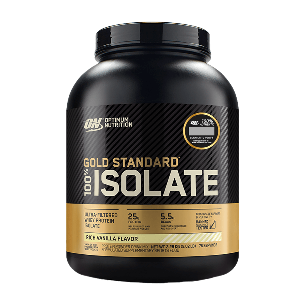 Isolate Gold Standard, Optimum Nutrition Whey Protein 5 Lb