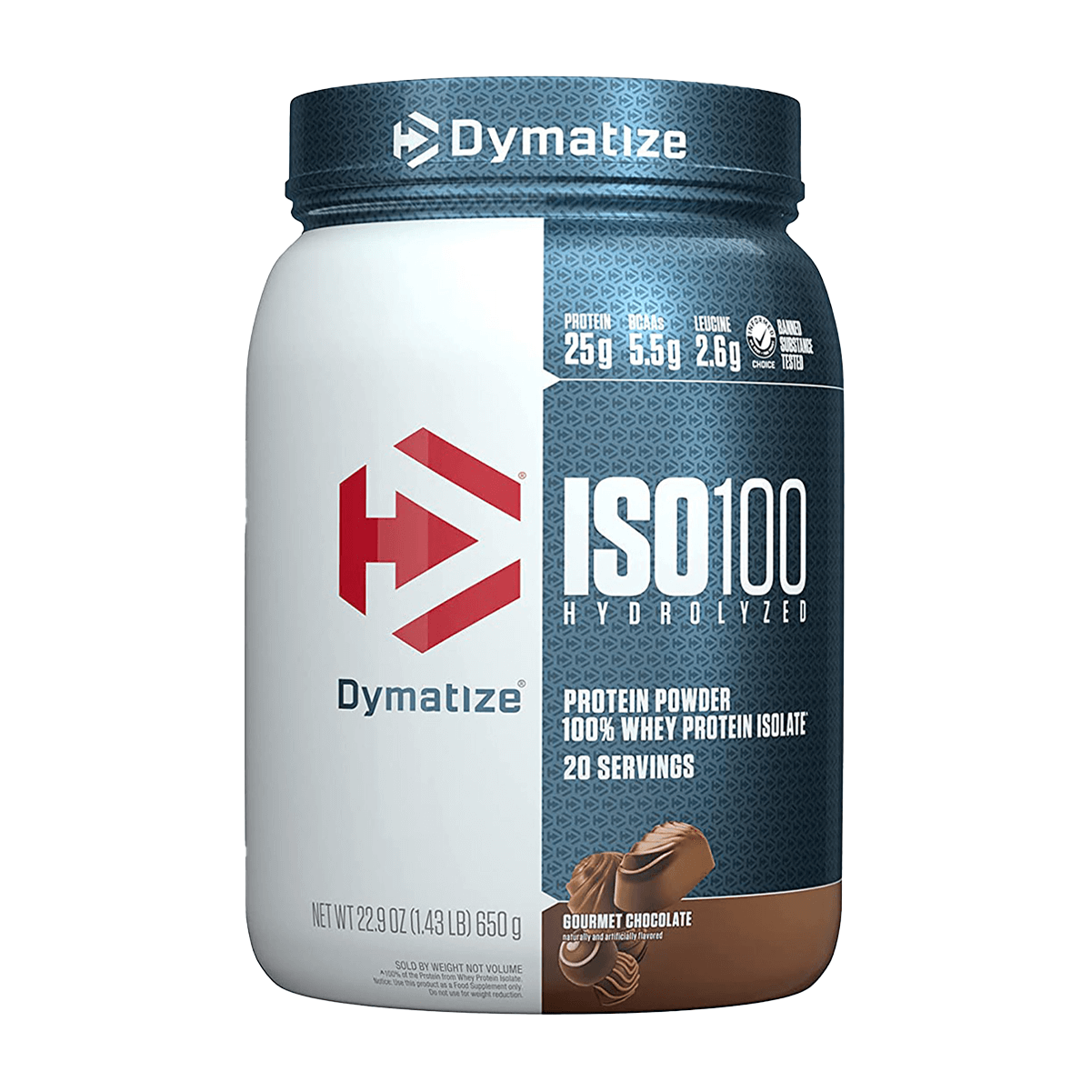 ISO 100, Dymatize Isolate Protein 1.43 Lb, Hidrolizada