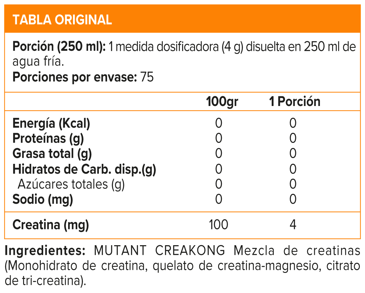 Creatina Mutant Creakong 300gr