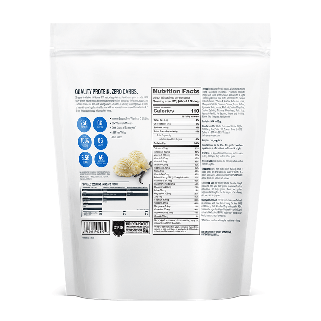ISOPURE ZERO CARB PROTEIN 1 LB